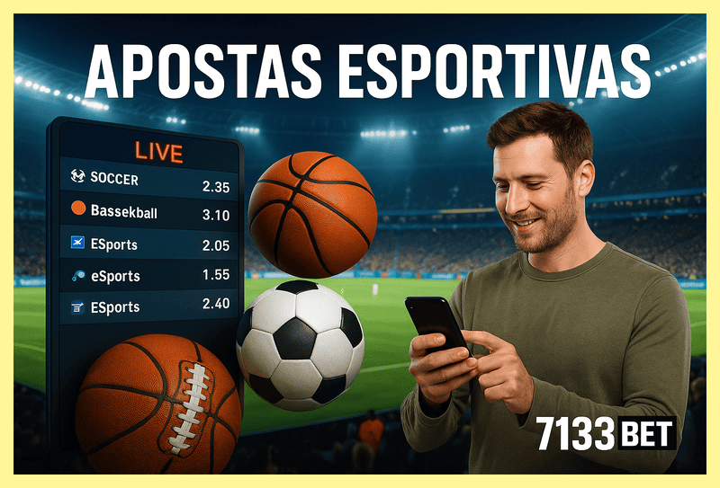 Apostas esportivas no cassino online 7133BET